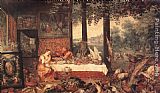 Jan The Elder Brueghel Canvas Paintings - The Sense of Taste
